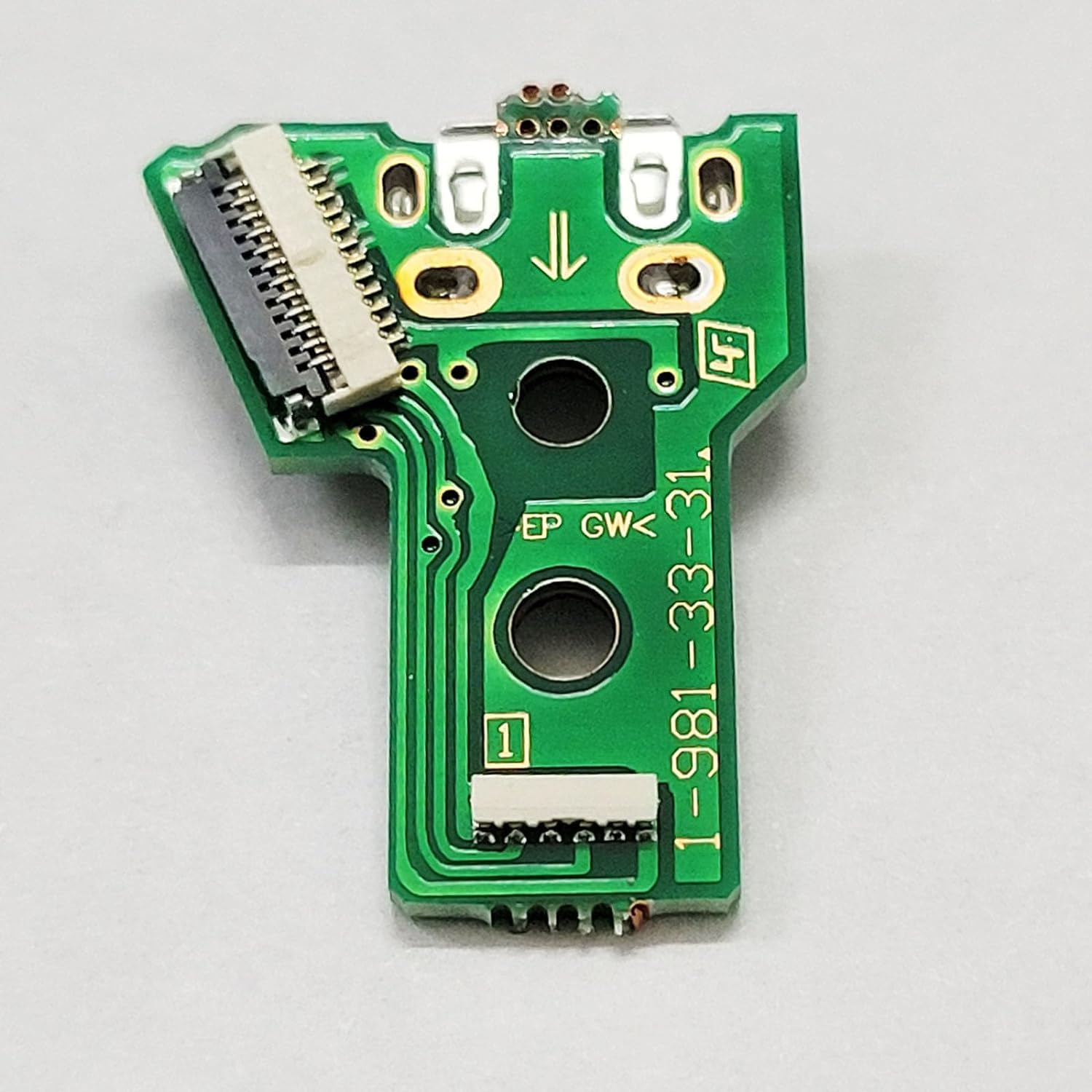 4 PZ Scheda di Interfaccia JDS-040 e 12 Pin Cavo Nastro Compatibile con PS4 Pro / PS4 Slim Controller Wireless Sostituzione Porta di Ricarica