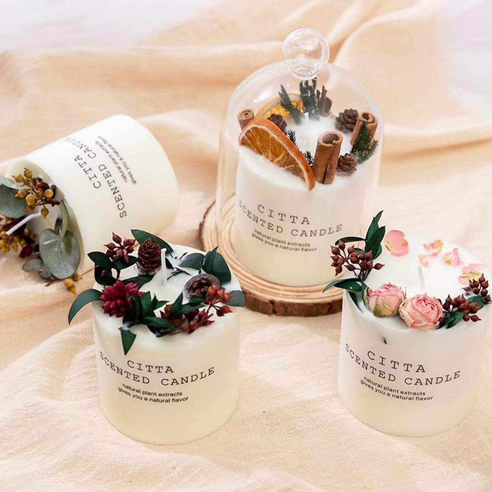 Set Regalo Candele Profumate, Candela Aromaterapia di Soia Naturale Altamente Profumate con Confezione Regalo, Regali Perfetti per Donne, San Valentino, Anniversario, Festa della Mamma, Compleanno