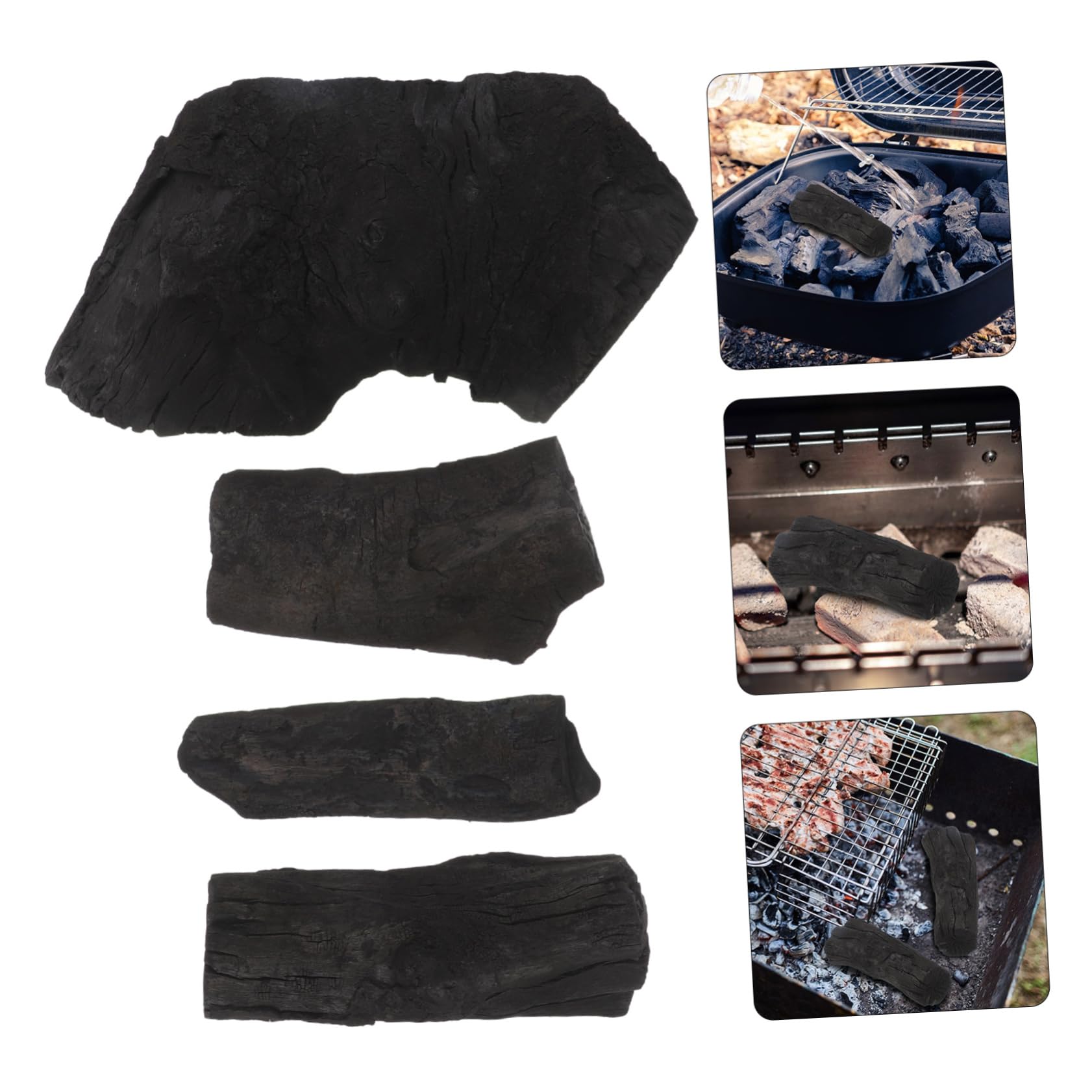 Didiseaon Carbón Vegetal para Barbacoa y Parrilla, Encendido Fácil, Larga Duración, 1 Bolsa, Adecuado para Acampar y Chimenea, Realza el Sabor