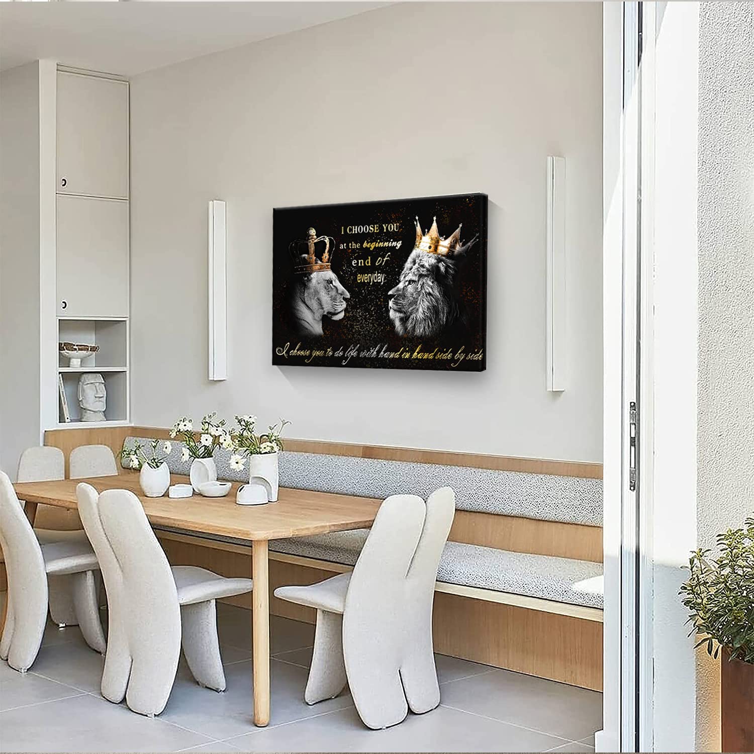 アフリカアート　ライオン【画家 サイン入り】(8) アフリカアート ライオン【画家 サイン入り】(8)