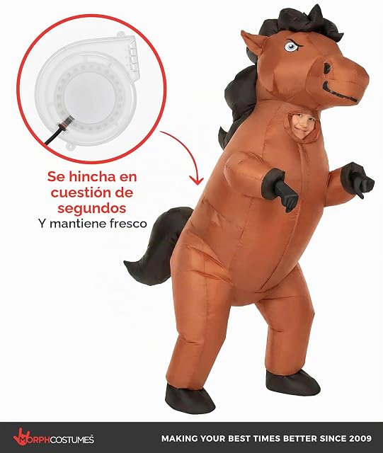 Foto 7 de 7 de Morph Disfraz Hinchable Caballo Niño, Disfraces Caballos Hinchables, Traje Inflable Divertido