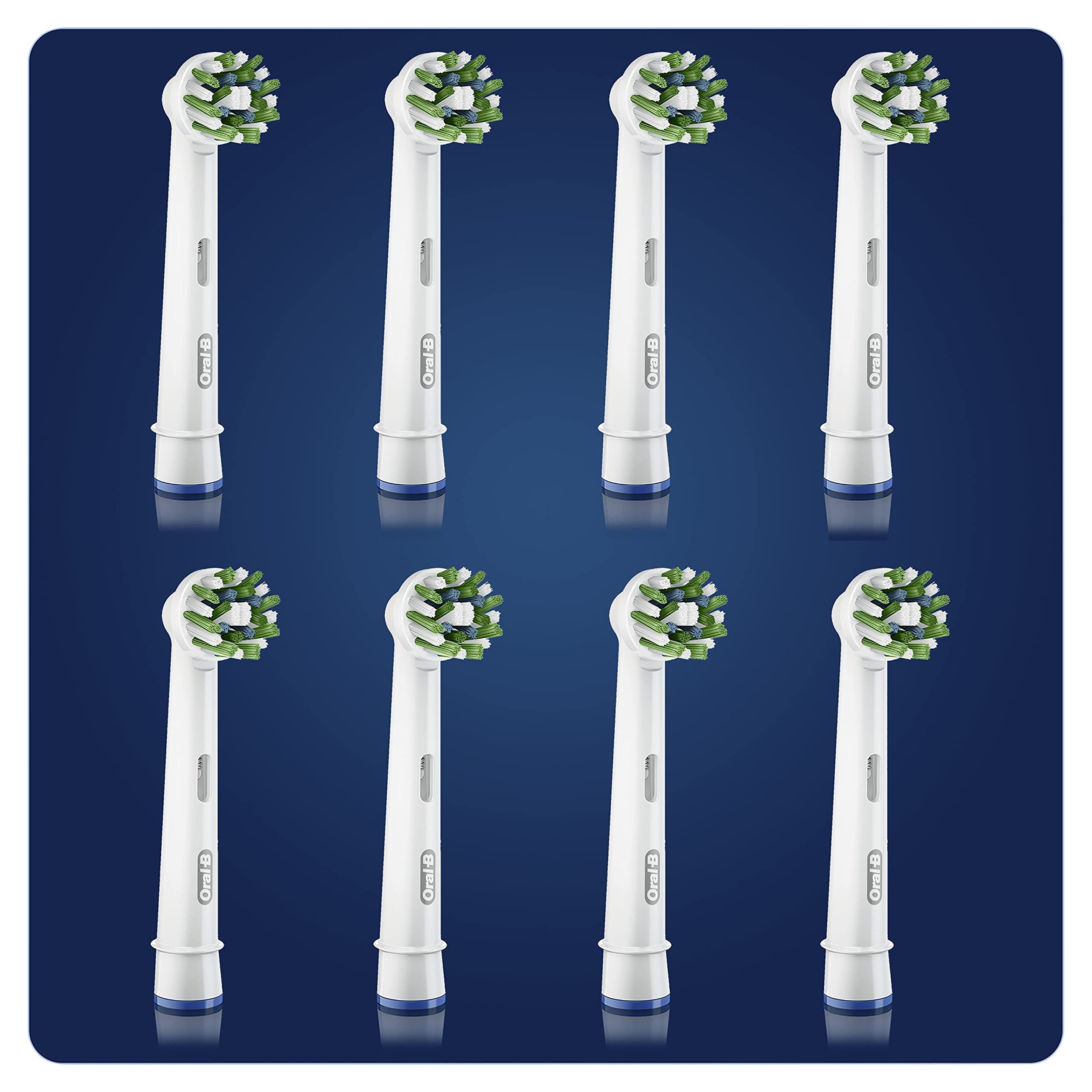 Oral-B Cross Action Clean Maximiser, Brossettes de rechange, Embout, Pack de 8 pour Brosse à Dents Électrique Format Spécial Boîte Aux Lettres