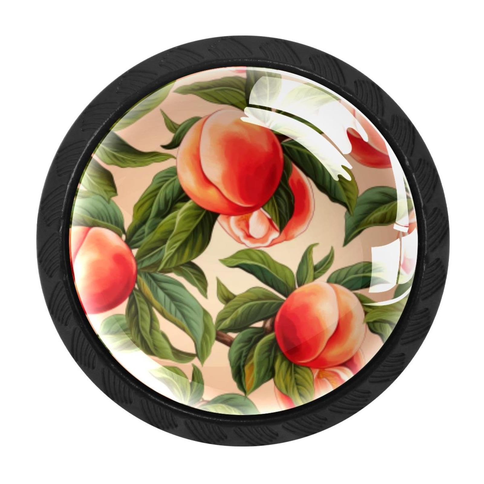 Chenzzzz Multicolored 19 4 Pack Round Cabinet Knobs For Kitchen Bathroom Closet Dresser Cabinets, Peach