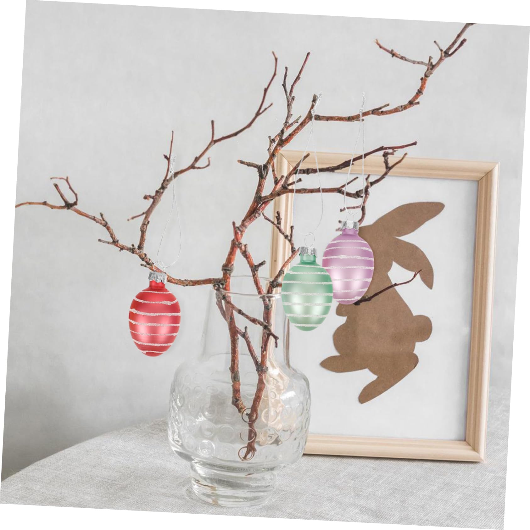 48stücke Teiliges Ostereier Zum Aufhängen Dekorative Ostern Deko Für Bäume Häuser Und Feste Leicht Und Langlebig Für Stilvolle Osterdekoration