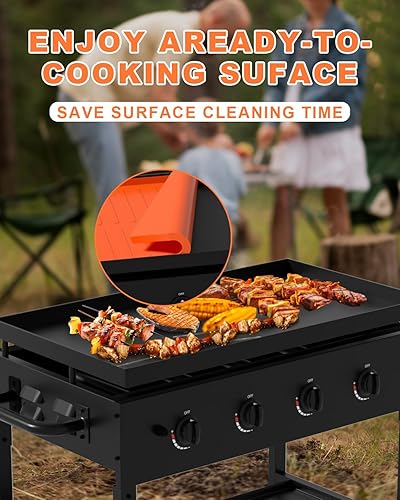 Miniatura 4 de Alfombrilla de silicona para plancha Blackstone, accesorios para plancha Blackstone de 36 pulgadas, alfombrilla de silicona resistente de grado