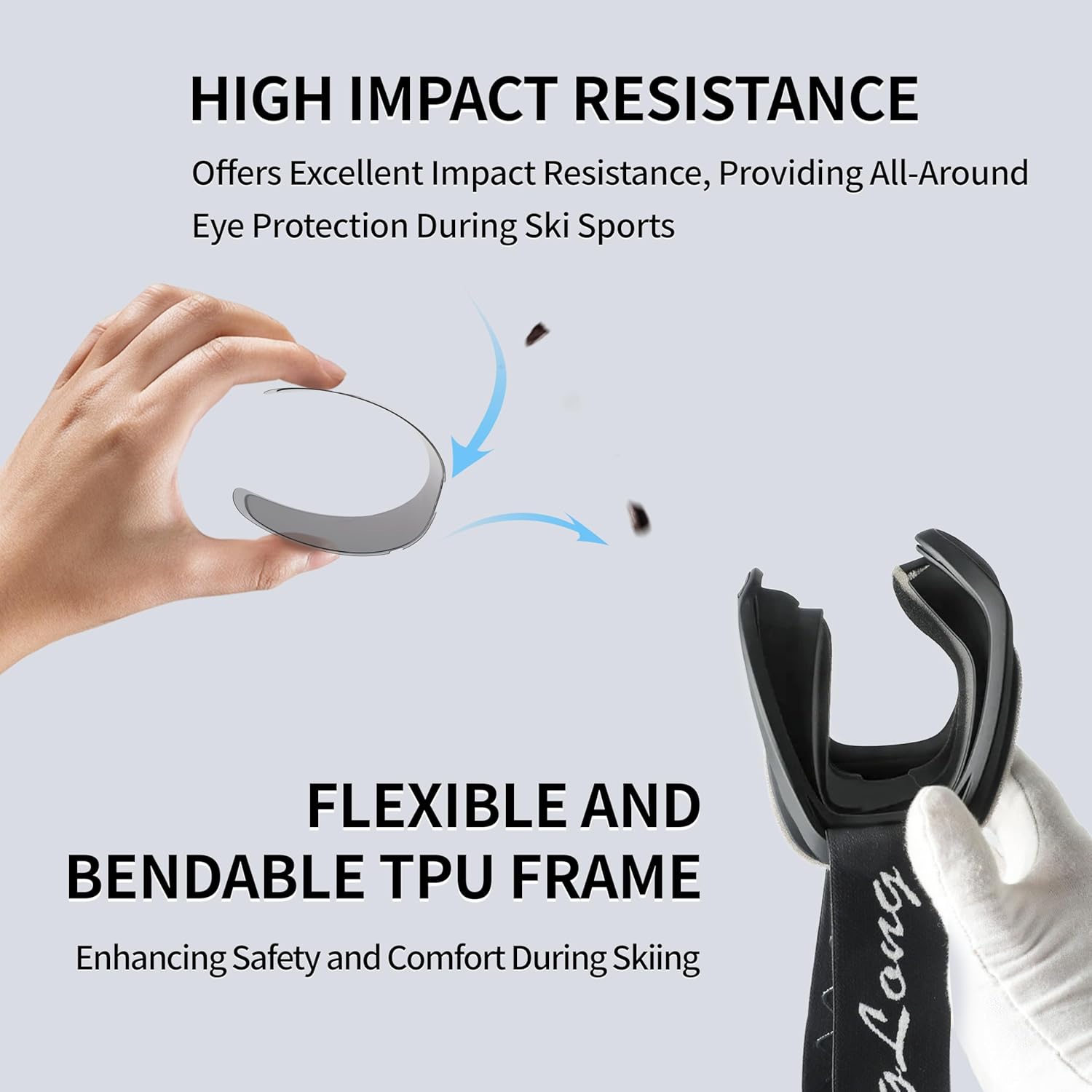 BangLong Ski Goggles, Snowboard/Snow Goggles Anti Fog UV Protection Design for Men Women Skiing, Skating,Snowmobilet,Youth - Image 7