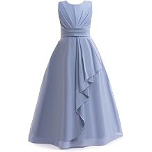 Junior Bridesmaid Dresses Flower Girl Formal Wedding Guest Pageant Fancy Long Maxi Dress Elegant Party Gown