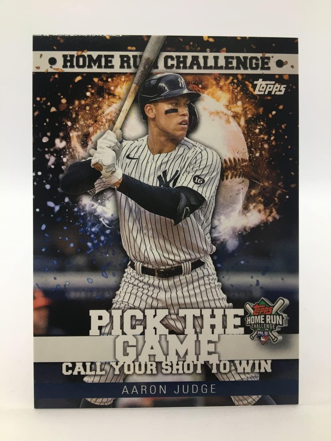 Aaron Judge Baseball Card 2022 Topps Home Run Challenge