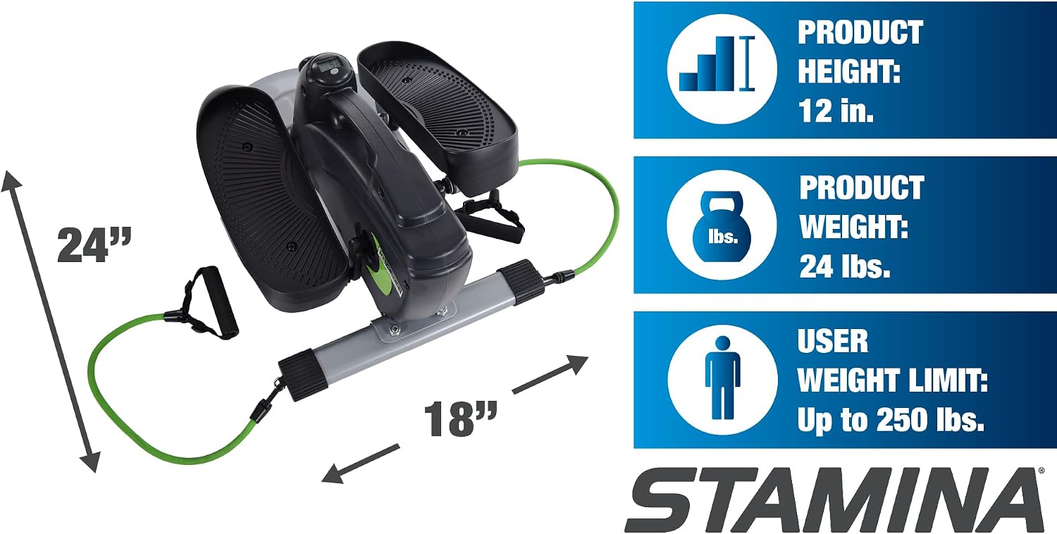 🔥 Hot Deals Stamina InMotion Compact Strider with Cords - Smart Workout App, No Subscription Required - Adjustable Tension - Integrated Fitness Monitor