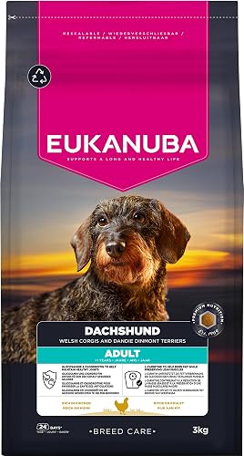 Croquettes EUKANUBA Breed Care pour teckels Adultes 3 k Eukanuba
