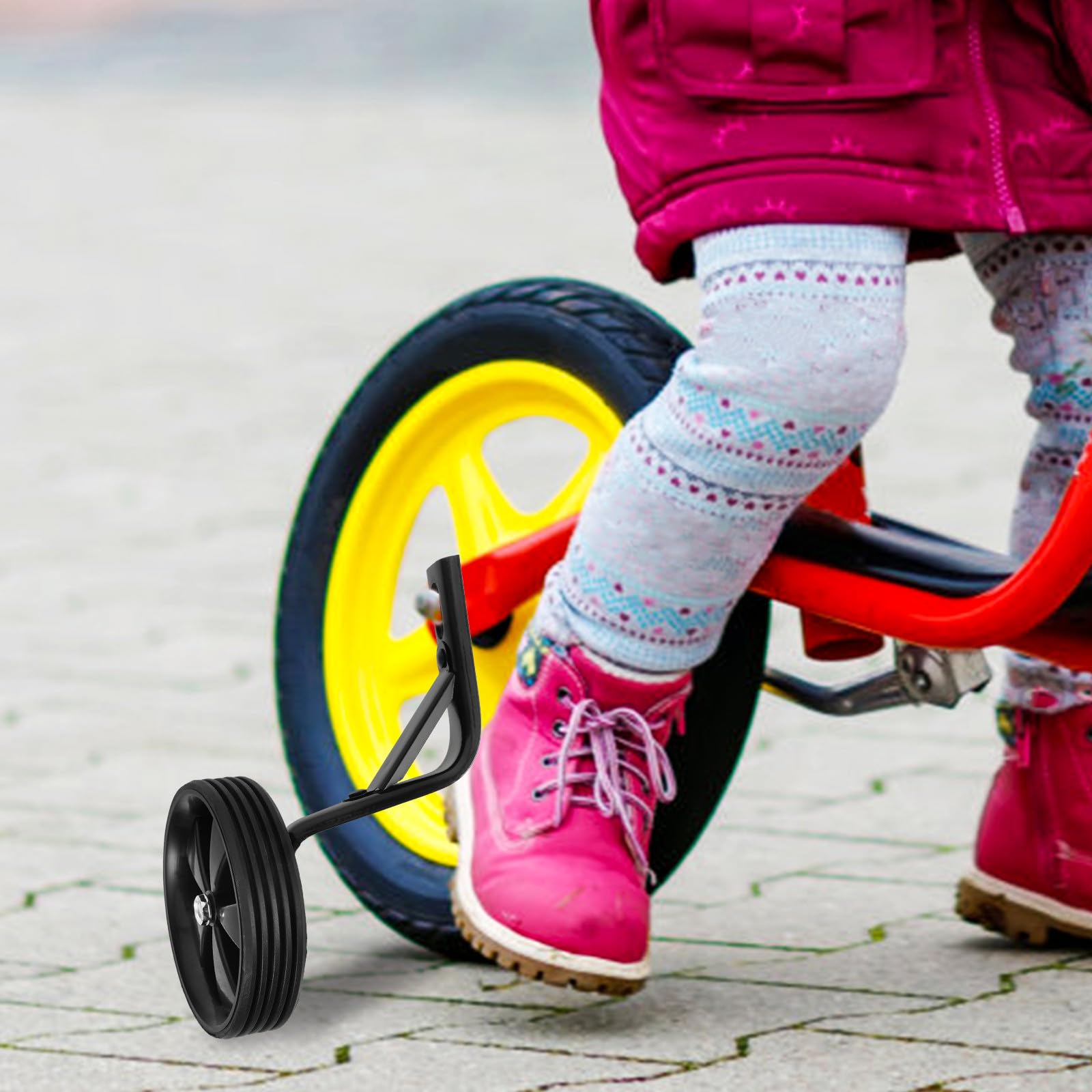Bici Accessori la Bicicletta Ragazza per 16 Pollici Ragazzo Rotelle Supporto in Acciaio e Plastica Stabilizzatori Sicuri e Facili da Installare Anni 3-8