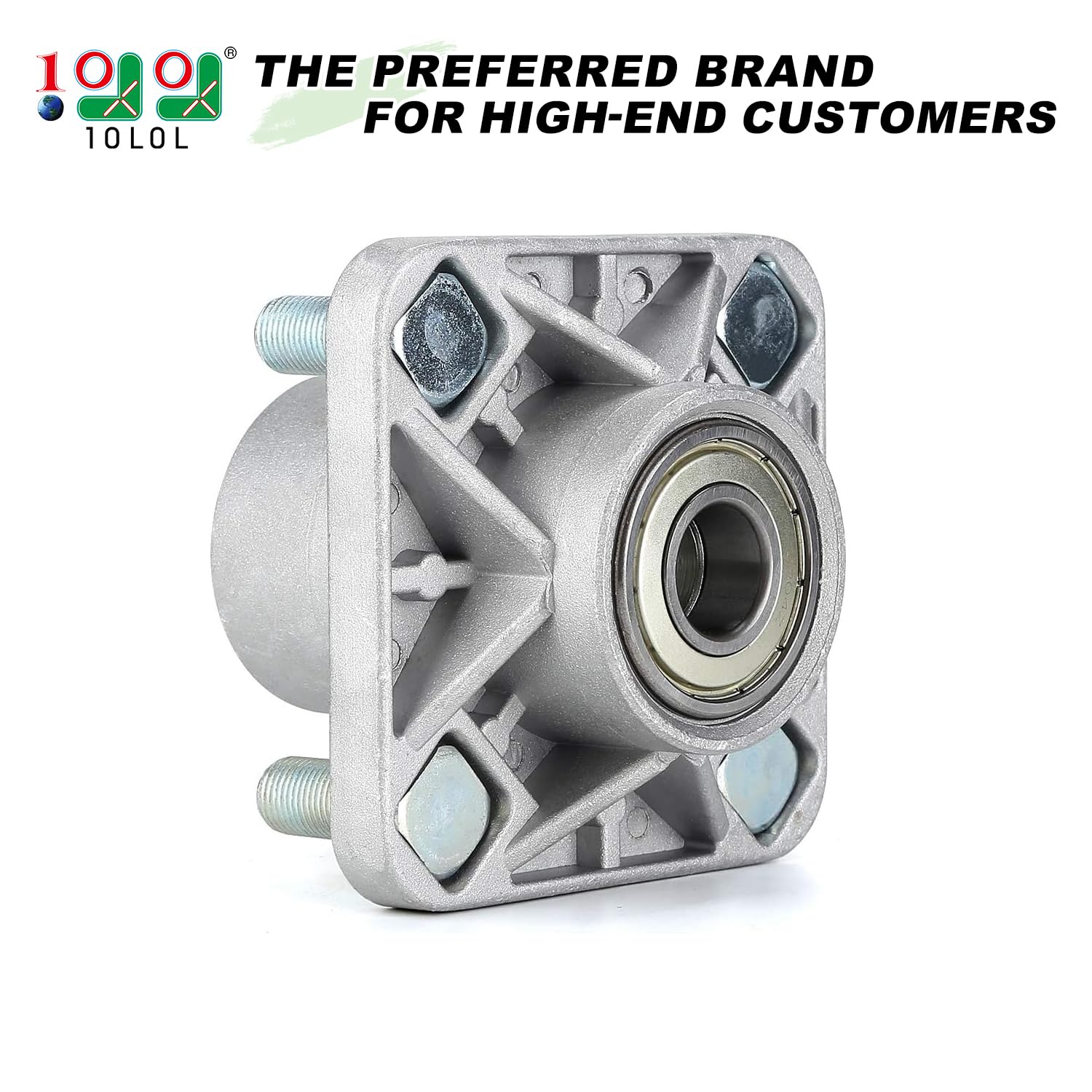 10L0L Golf Cart Front Wheel Hub Assembly 2 Pack for Club Car DS and Precedent 2003-up, Front Hub Replacement Kit 102357701 with Ball Bearing, Oil Seal & Dust Cover