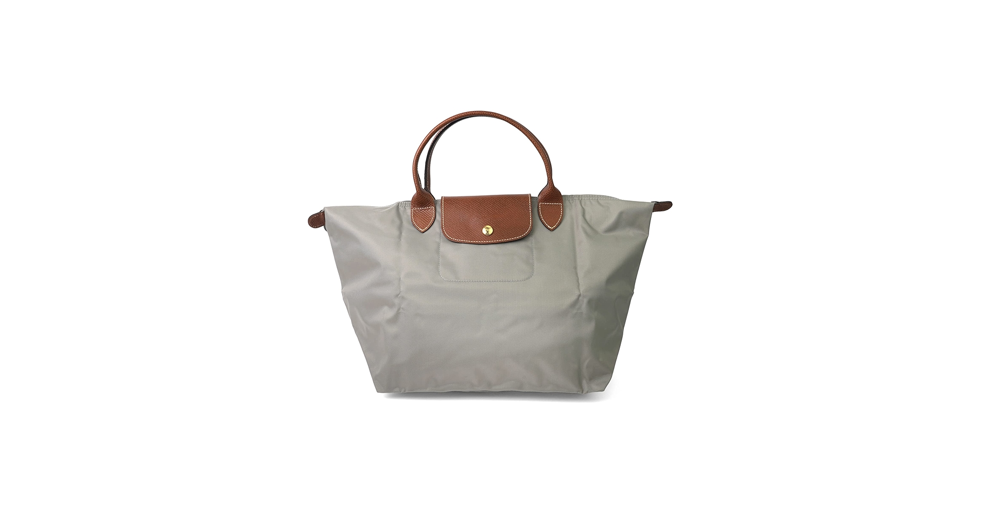 美品LONGCHAMP グレー レザー トートバッグ ロンシャングレー ナイロン レザー トートバッグ - メルカリ