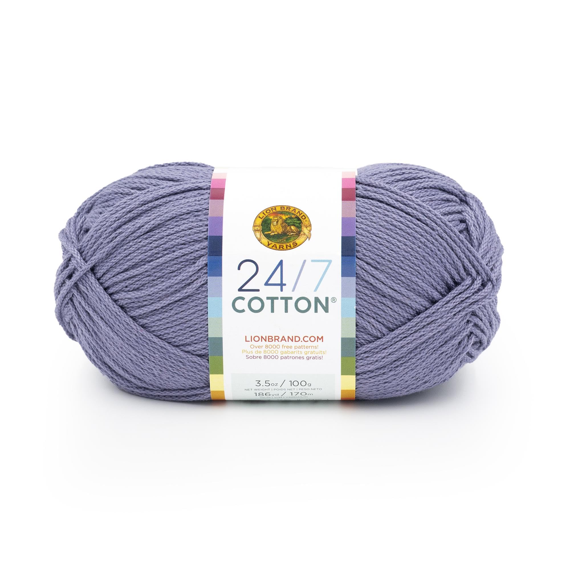 YARN ✴︎ ニット　WATSON Lion Brand Yarn Fio de algodão leve 24 horas por dia, 7 dias por