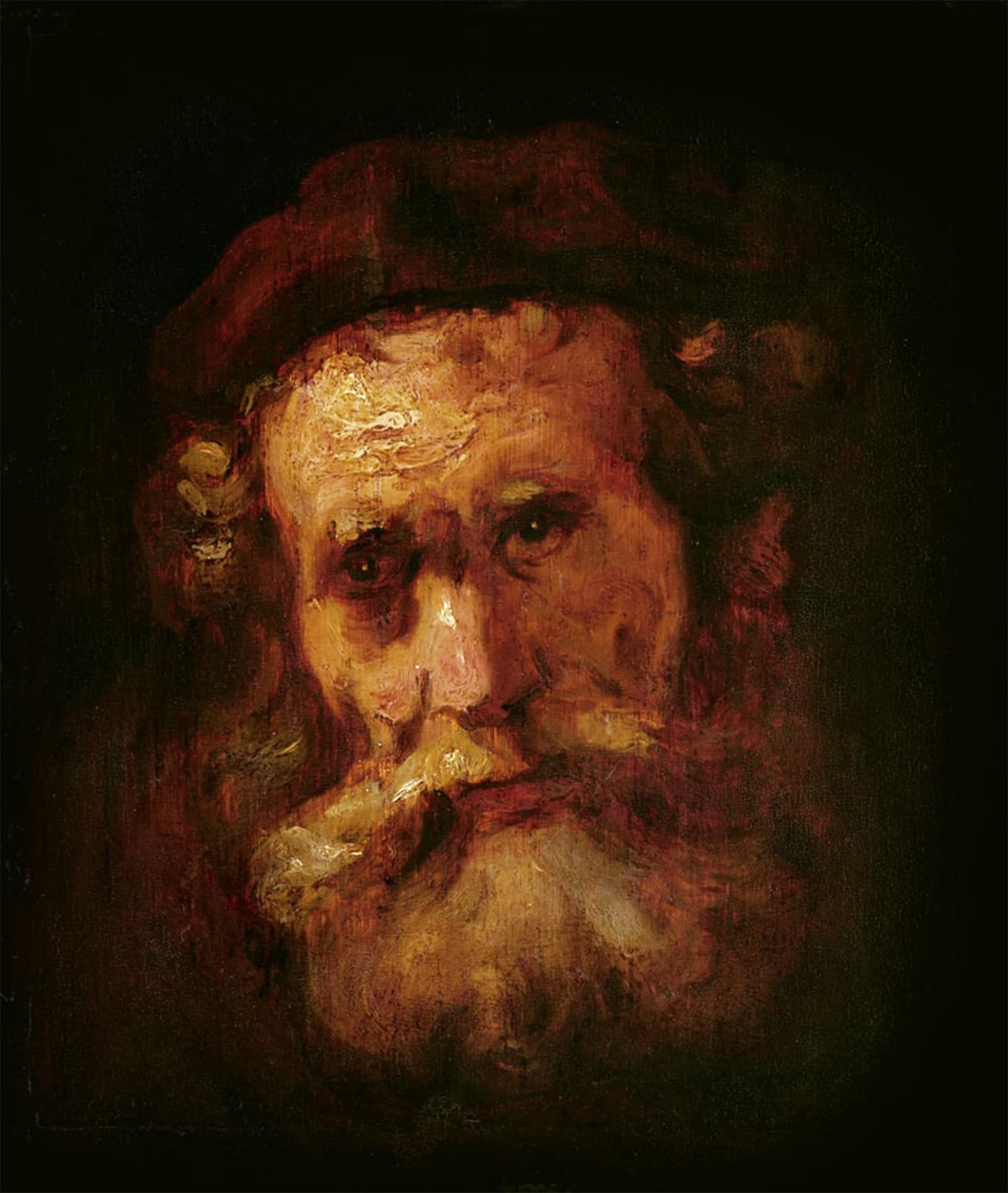 Posteriik No Frame Famous Animal Posters Vintage Picture A Rabbi By Rembrandt Van Rijn Modern Wall Decor For Home Decor 60X90cm