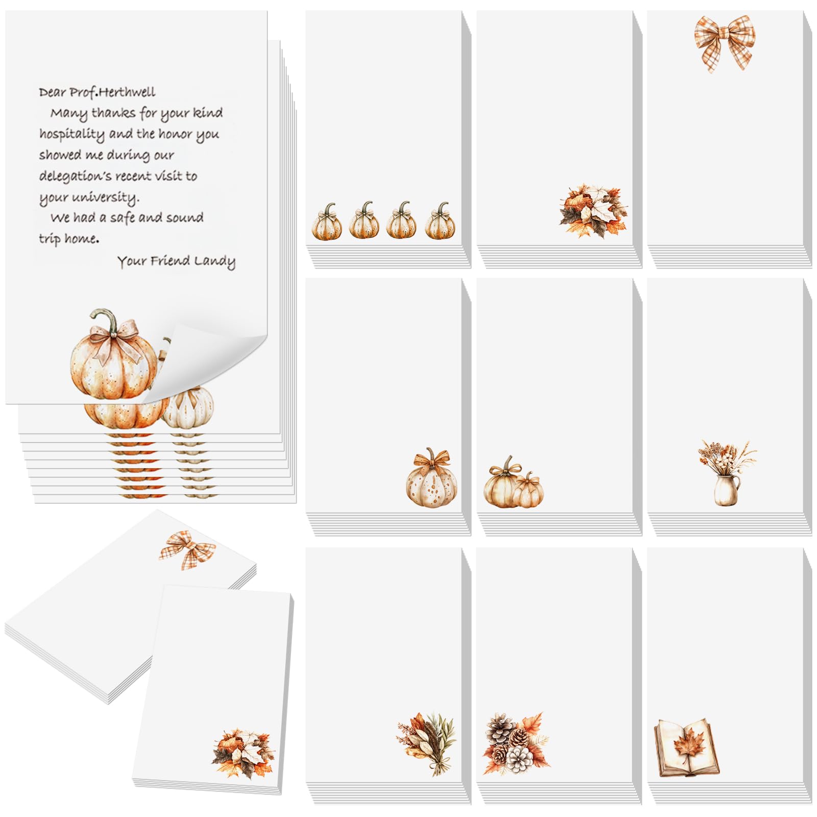 Spiareal 100 Pcs Blank Note Cards Index Card, White, 4 x 6 in, Fall