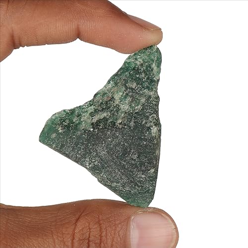 Miniatura 2 de GEMHUB Cristal curativo de jade verde natural áspero, piedras preciosas sueltas de jade verde crudo para cabbing, 95.8 CT., M, Gema, jade verde