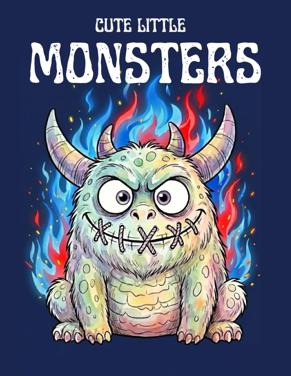 Cute Little Monsters: Lustiges Ausmalbuch für Kinder – 30 süße Monster Malvorlagen für Kleinkinder und Schulkinder – Ideales Geschenk zum Geburtstag ... (Malbücher für Achtsamkeit und Entspannung)