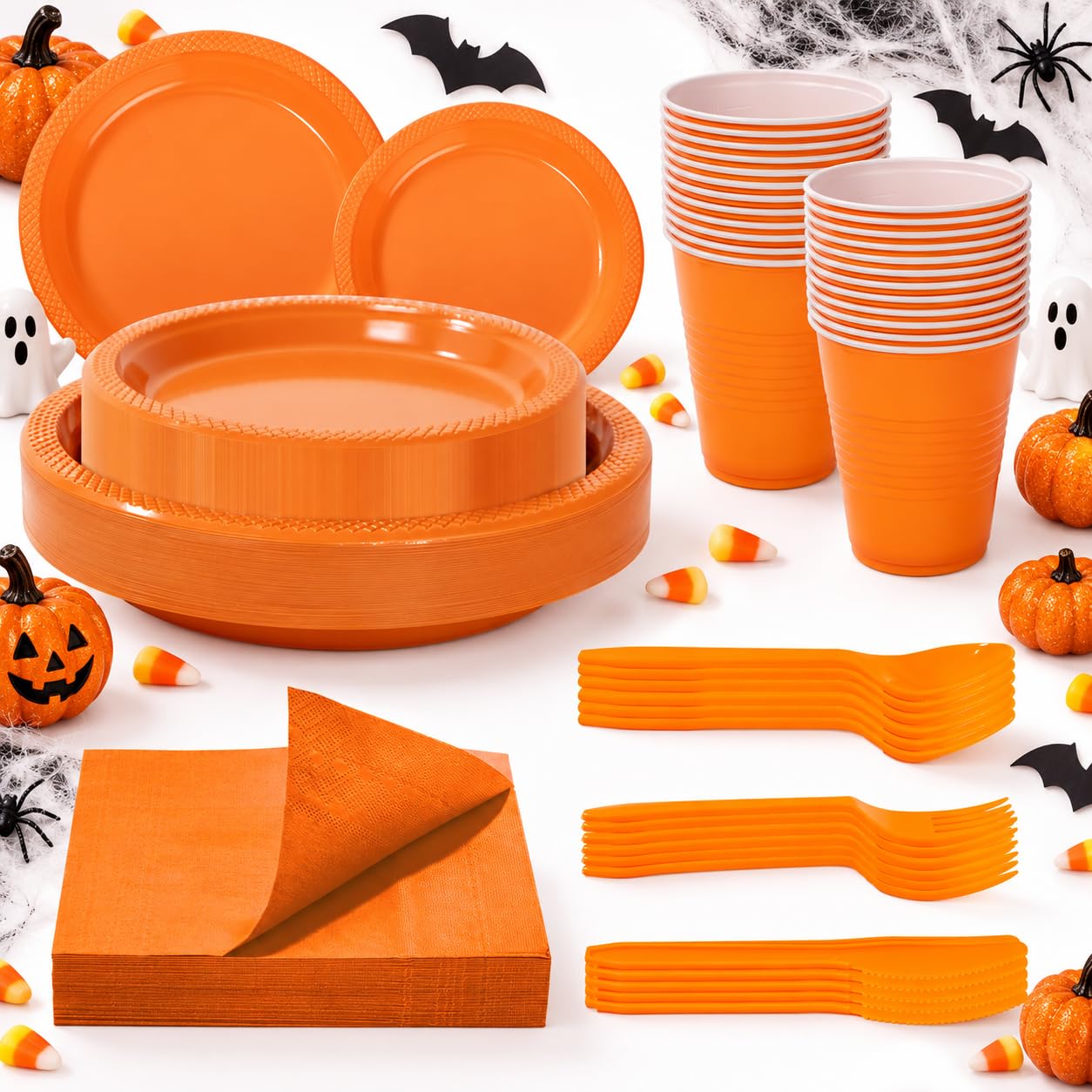 Black Disposable Plates - 210 Pcs for Parties -12