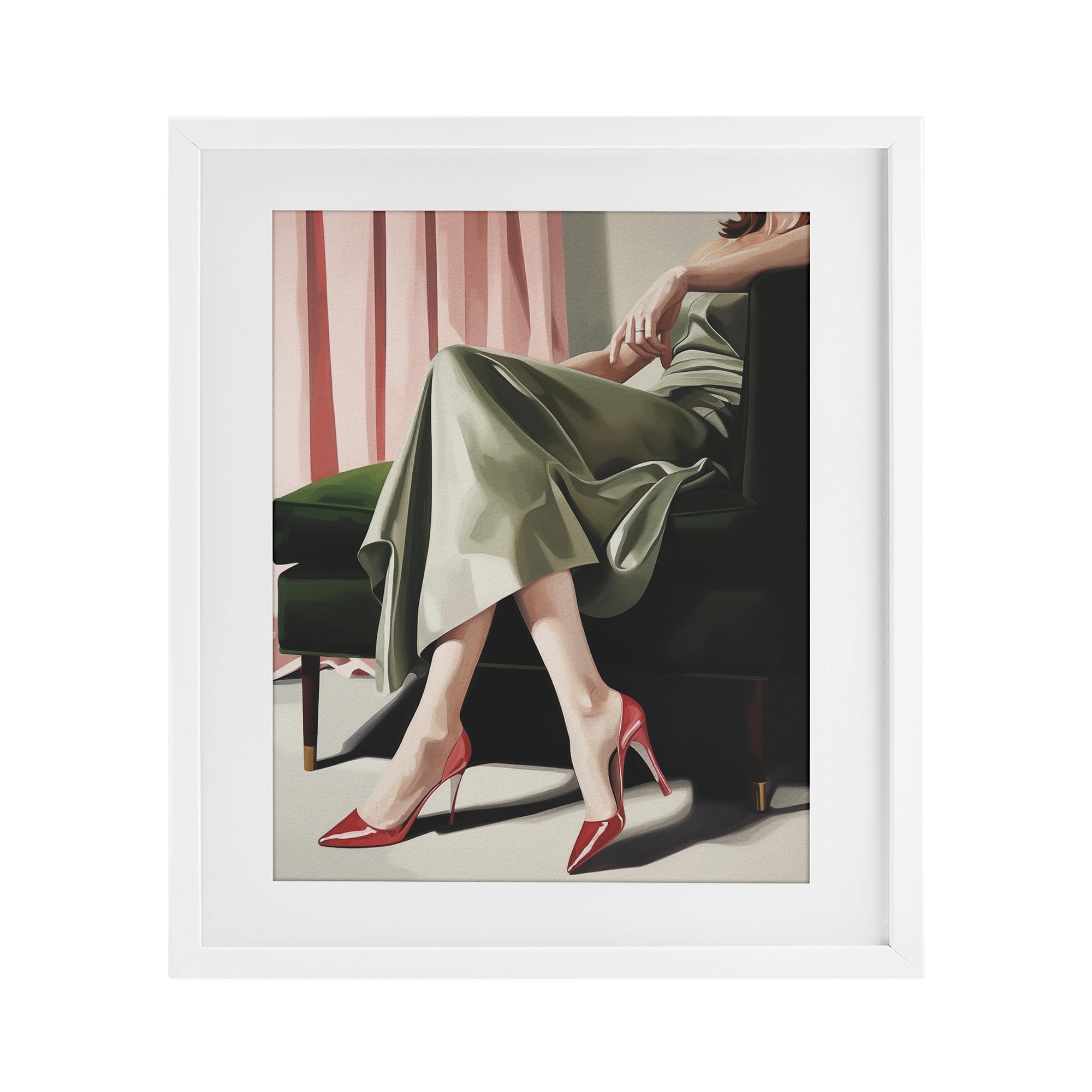 Stupell Industries Coastal White (Textured) 'Waiting For The Guests'| Framed Print Under Glass