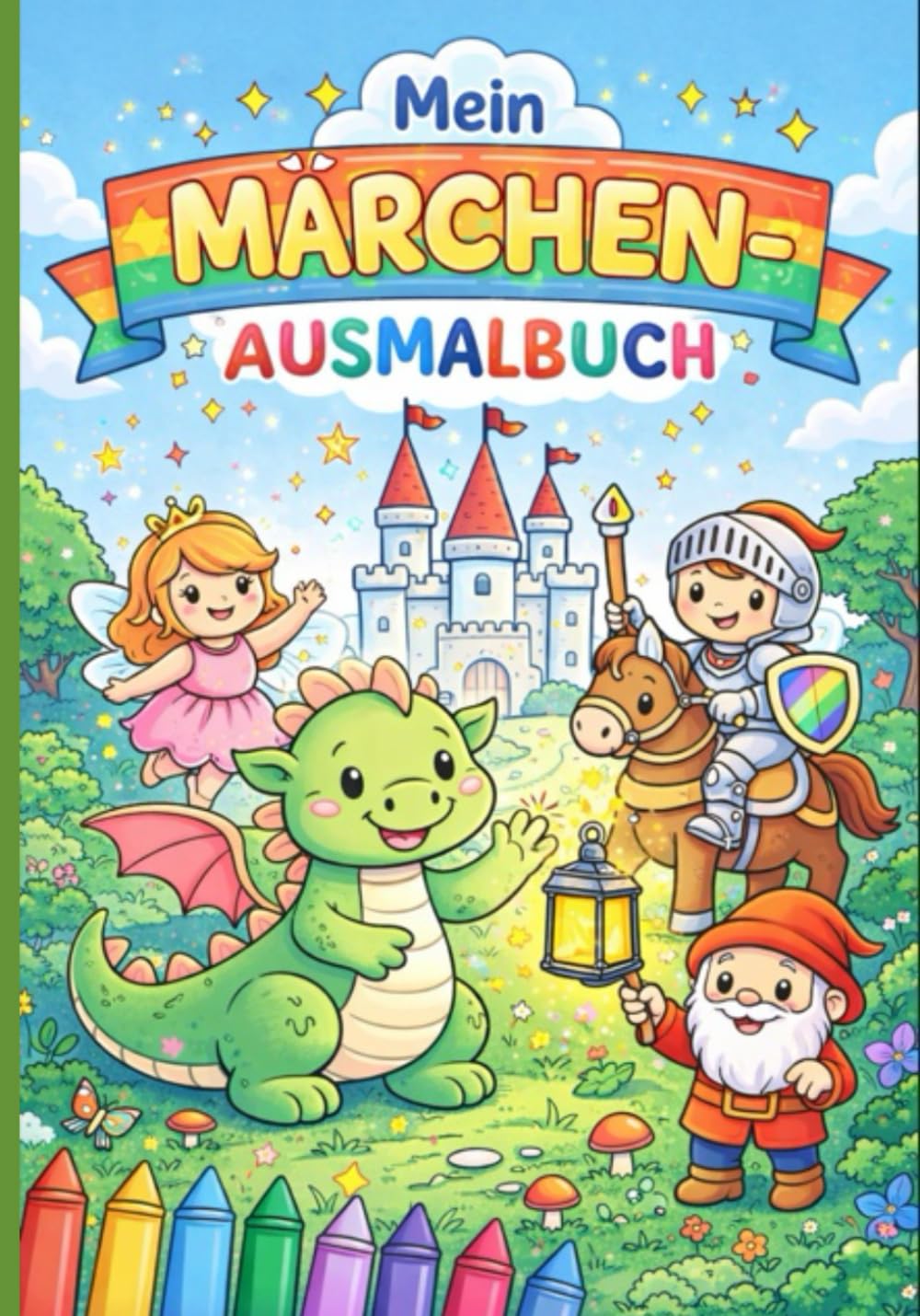 Märchen Ausmalbuch für Kinder ab 3 Jahren