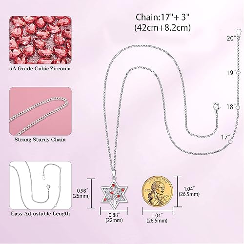 Miniatura 2 de Joyería de plata de ley 925, joyería judía de la estrella de David, joyería del árbol de la vida, collar, aretes, regalos de cumpleaños, regalos de