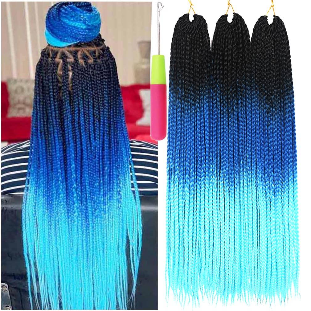 Amazon.com : Box Braids Crochet Hair 24 Inch Prelooped Crochet