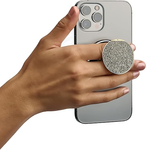 Miniatura 3 de HANDL O MagSafe Gold Glitter - Soporte extraíble para teléfono inteligente