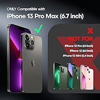 Vista 94 de TAURI Funda magnética 2 en 1 transparente para iPhone 14 Pro, compatible con Magsafe [no amarillenta] con protector de pantalla, protección de grado