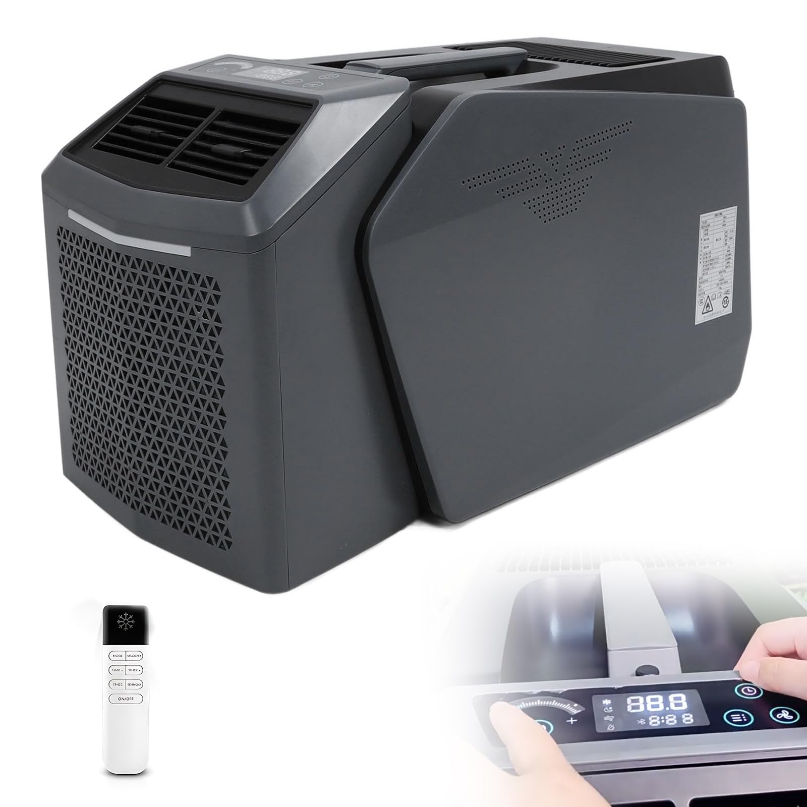 6200BTU Quiet Split Air Conditioner, 48V DC/AC Portable Unit