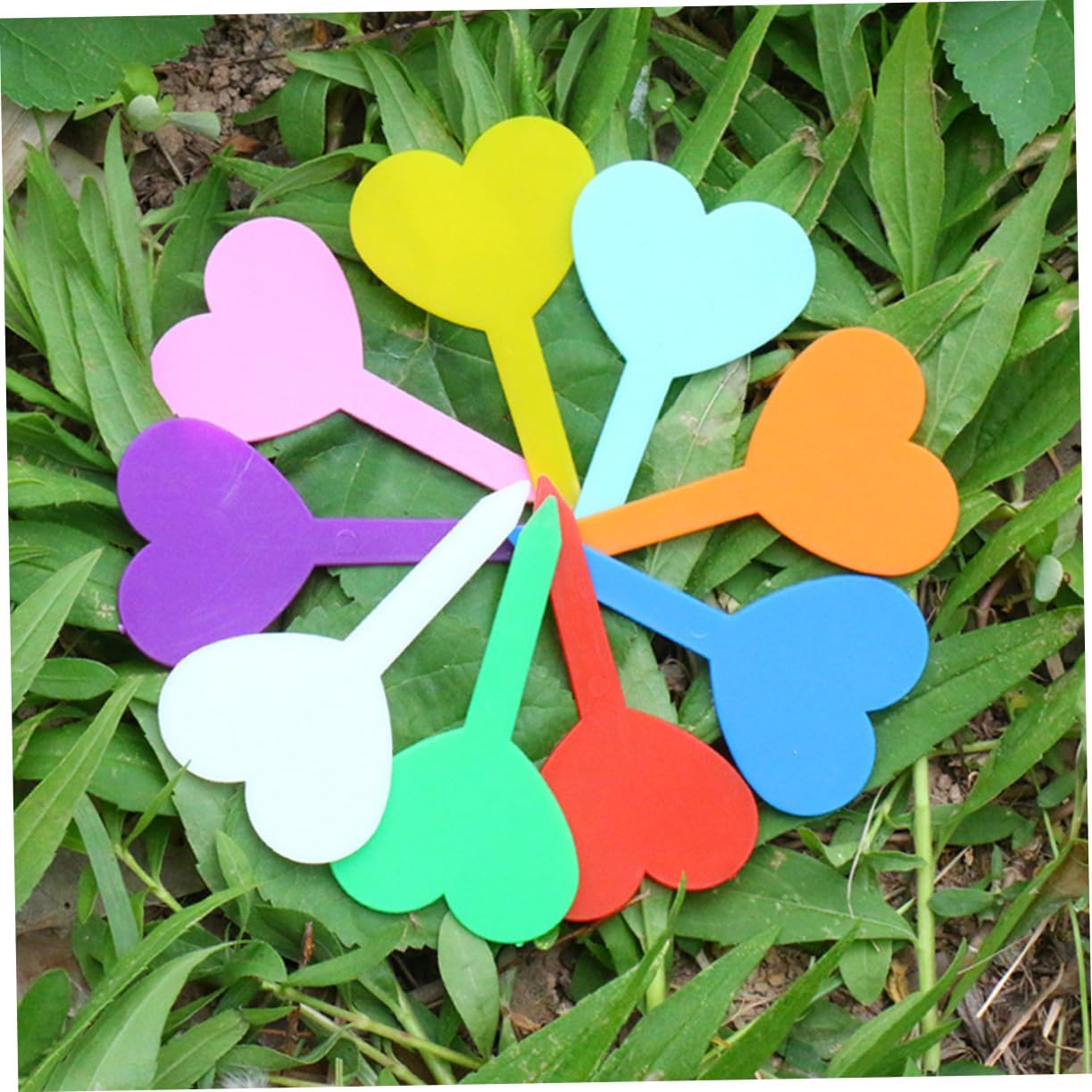 Sosoport PP Tag 200pcs Gardening Labels HeartShaped Plant