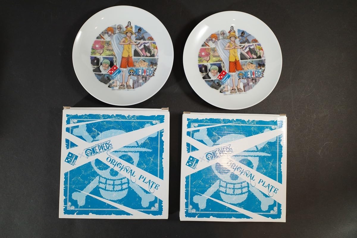 Amazon.co.jp: Domino's Pizza ワンピースONEPIECE プレートお皿2皿