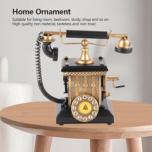 Miniatura 6 de Gran creativo retro decorativo modelo de teléfono decoración de la pared del teléfono, estilo europeo operado a mano decoración de teléfono