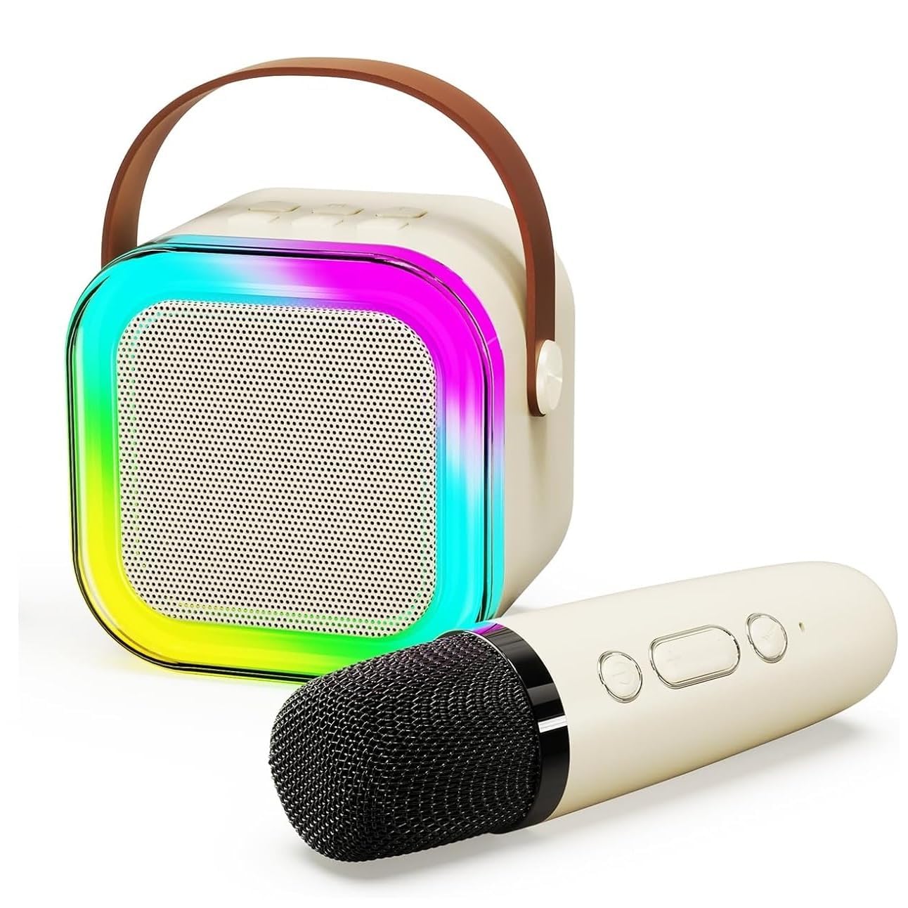 EXOMOON Bluetooth Speaker with Karaoke Mic System for Home Singing