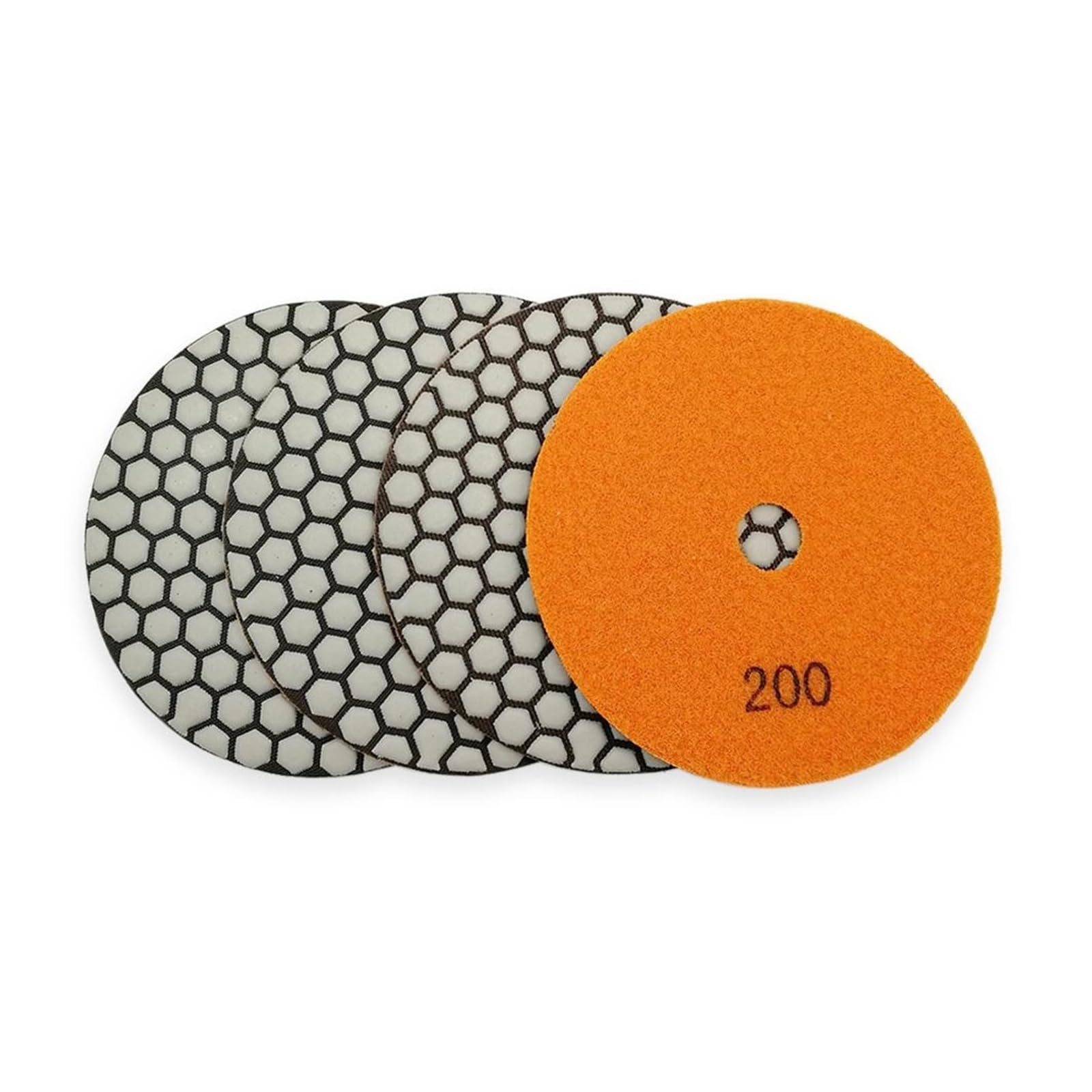 Diamentowe podkładki polerskie, Zestaw 4 diamentowych padów polerskich na sucho 5 cali do kamienia, granitu, marmuru, kwarcu, płytek ceramicznych(4pcs 400)