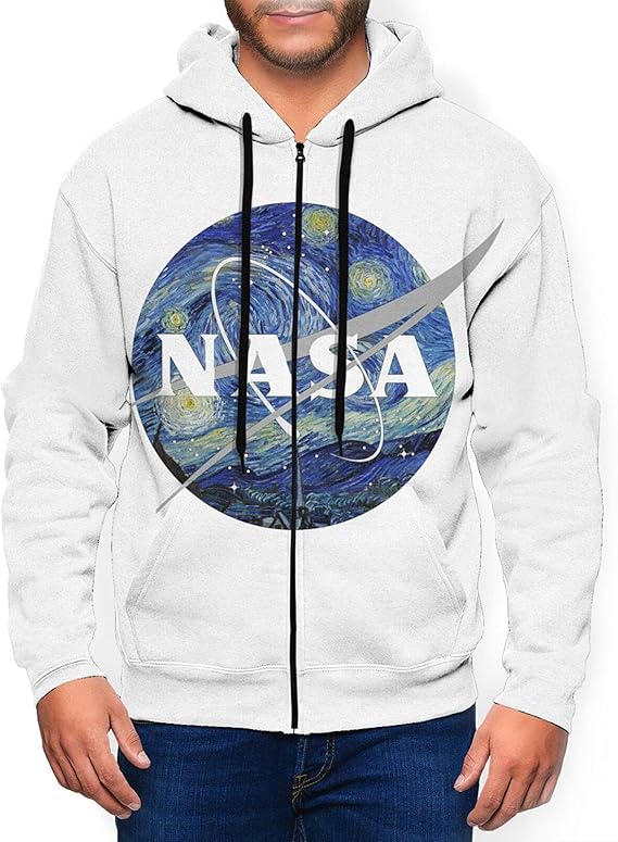 Amazon.com: Nasa Hoodies Mens 3d Print Casual Hoodie Long Sleeve With Pockets Hooded Full Zip 