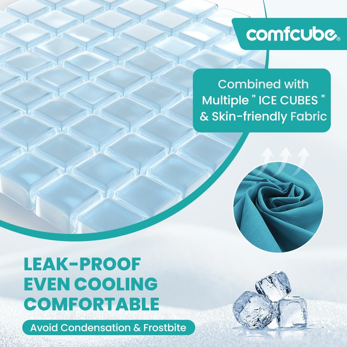Bolsa de hielo para rodilla, terapia de frío de larga duración de 2 horas | Bolsa de hielo para cirugía de reemplazo de rodilla, paquetes de hielo flexibles para lesiones, hinchazón, ACL