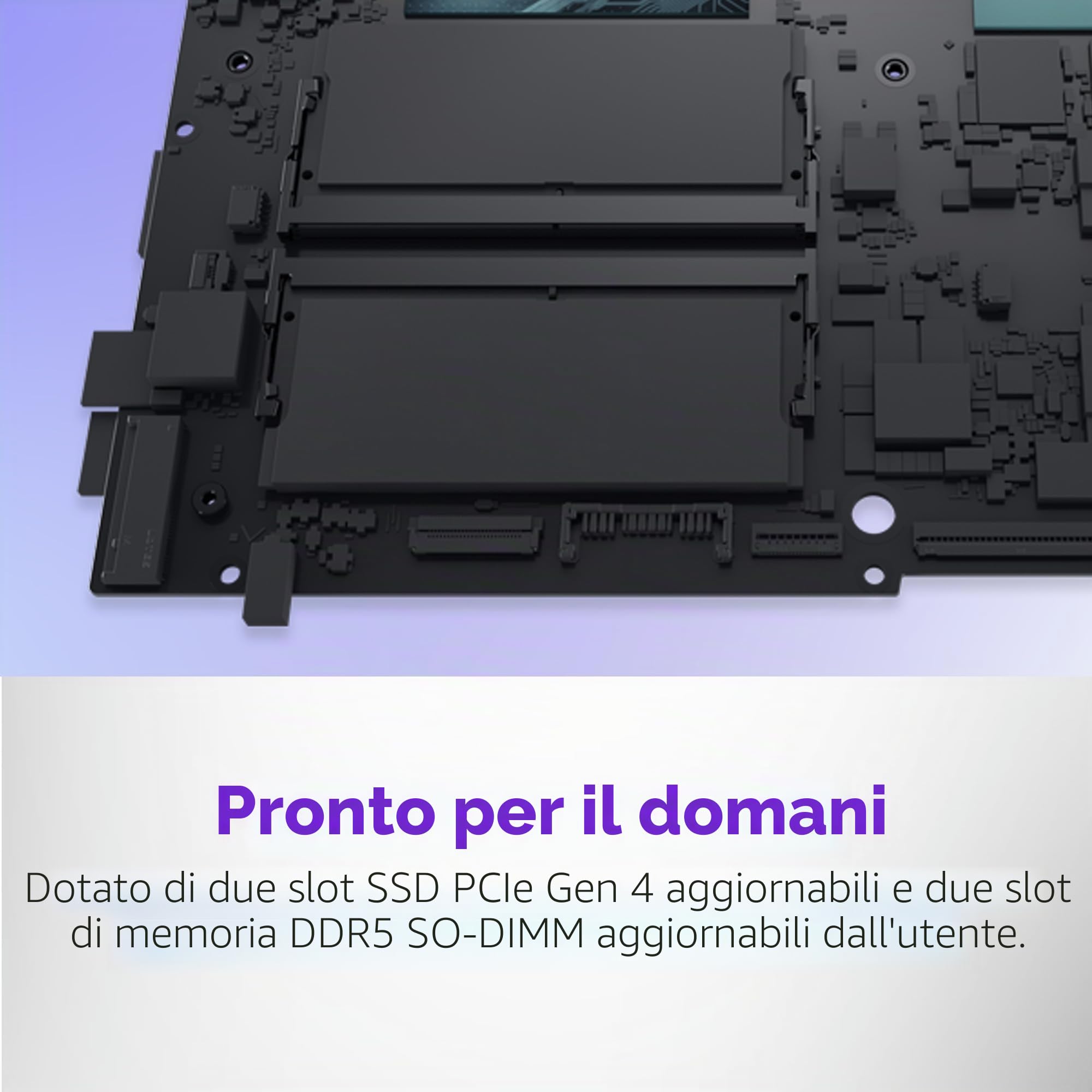 Alienware 16 Aurora Laptop da gioco AC16250-16" WQXGA 120 Hz, processore Intel Core 7-240H, RAM DDR5 16 GB, SSD da 1 TB, scheda grafica NVIDIA GeForce RTX 5050 8 GB, Windows 11 Home