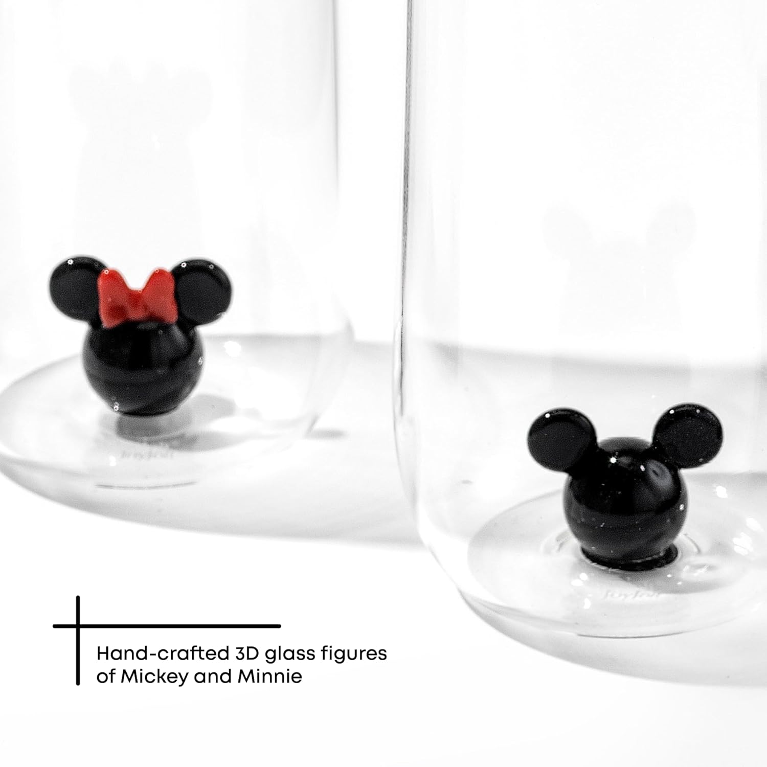 JoyJolt Disney Mickey Mouse, Icon Highball Glass 2pc Glass Drinking Glasses. 14oz Tall Glasses for Drinks. Cocktail Glasses, Disney Glassware, Disney Gifts, Disney Collectibles for Adults - Image 4