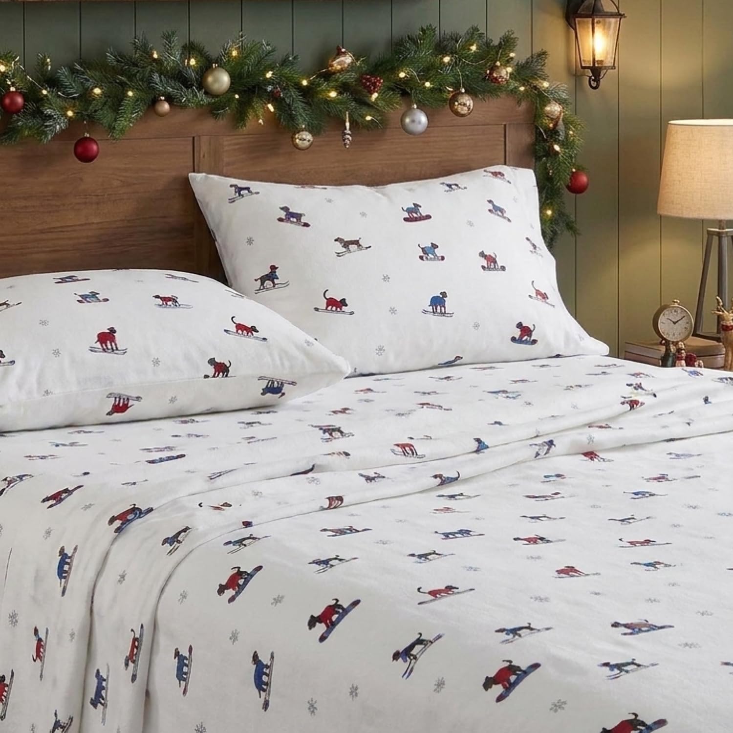 Eddie Bauer Ski Patrol Sheet Set, Queen, Multicolor