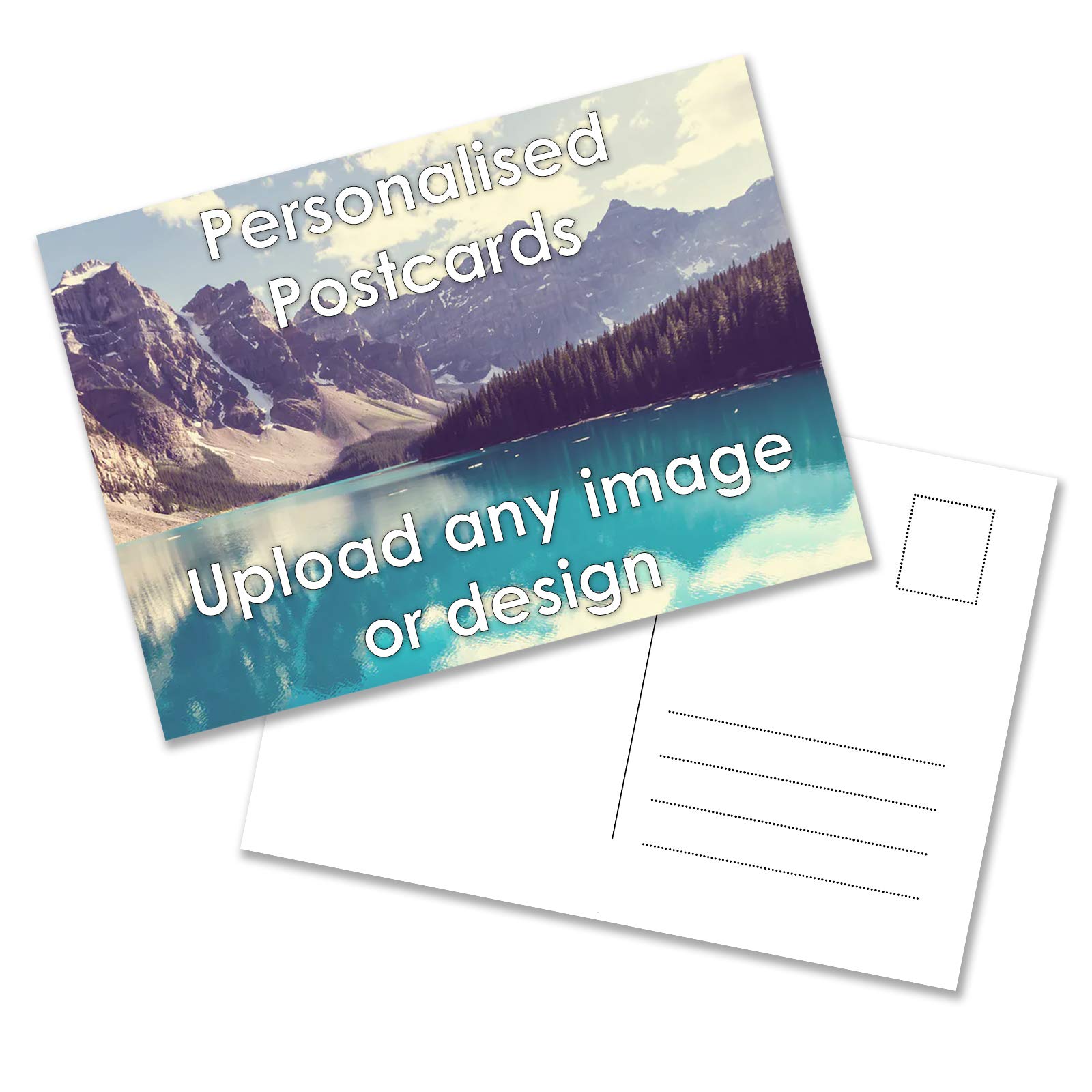 Personalised Postcards, A6 350gsm card, perfect for craft projects and for designing postcard (75 Postcards)