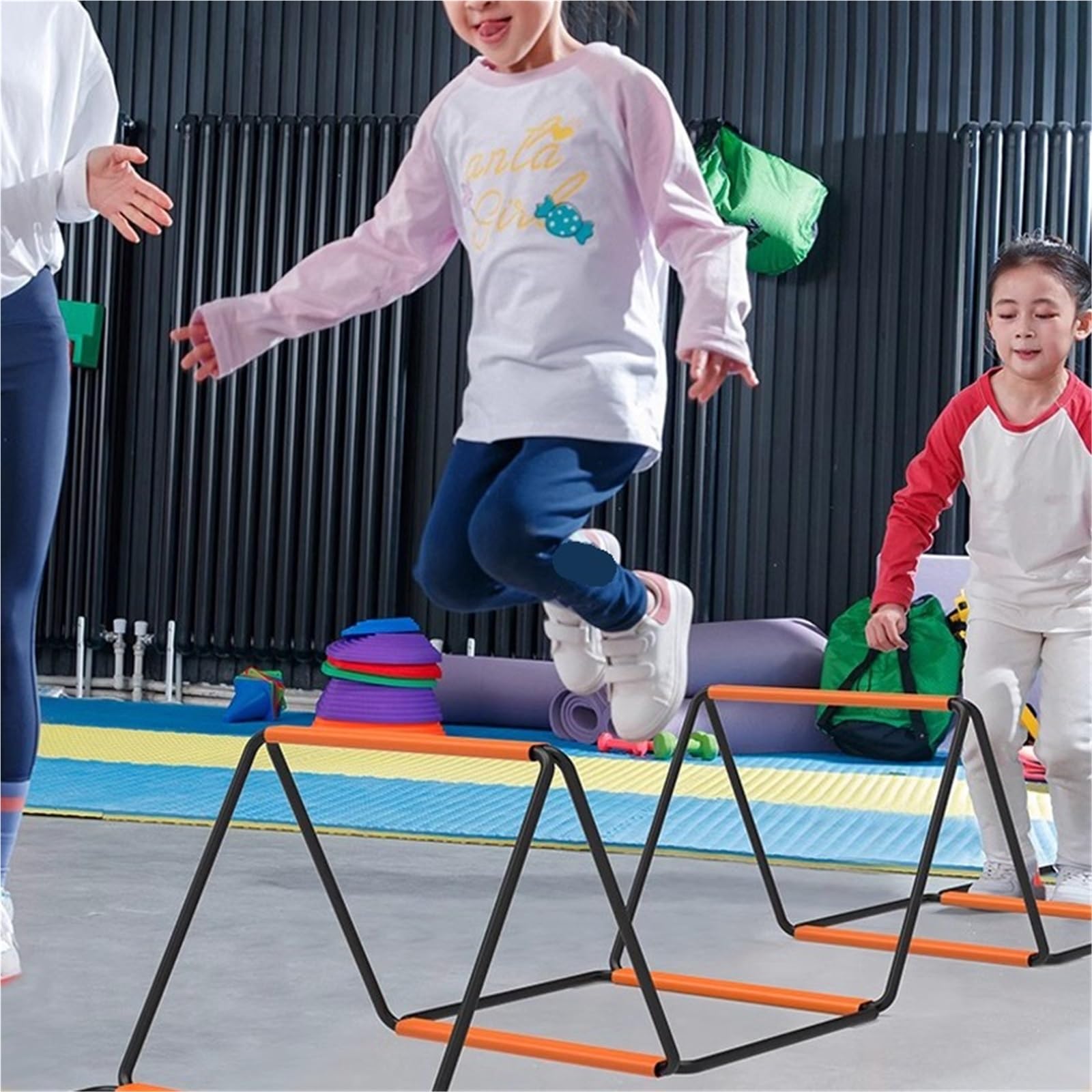 Agility Ladder Juguetes de Equilibrio y coordinación for niños, Escalera Agilidad Multifuncional, Equipo Entrenamiento Velocidad for Juegos Deportivos Infantiles