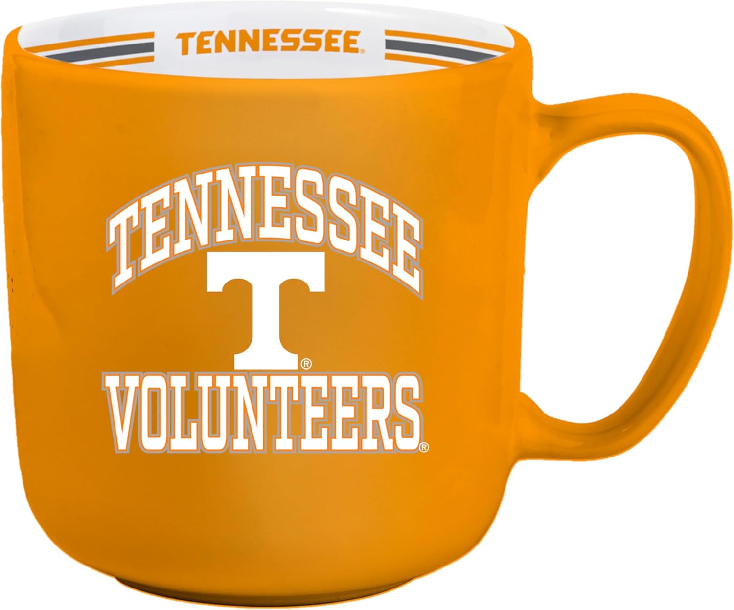 Logo Brands NCAA Tennessee Volunteers 15oz Stripe Mug - Team Logo, Inside Print, Standard Handle, Microwave & Dishwasher Safe - Image 2