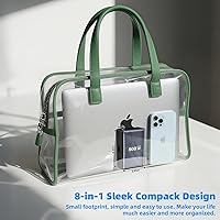 Vista 8 de Bloque de cargador USB C de 8 puertos de carga rápida de 500 W con cable de carga rápida de nailon, estación de carga multidispositivo, cargador