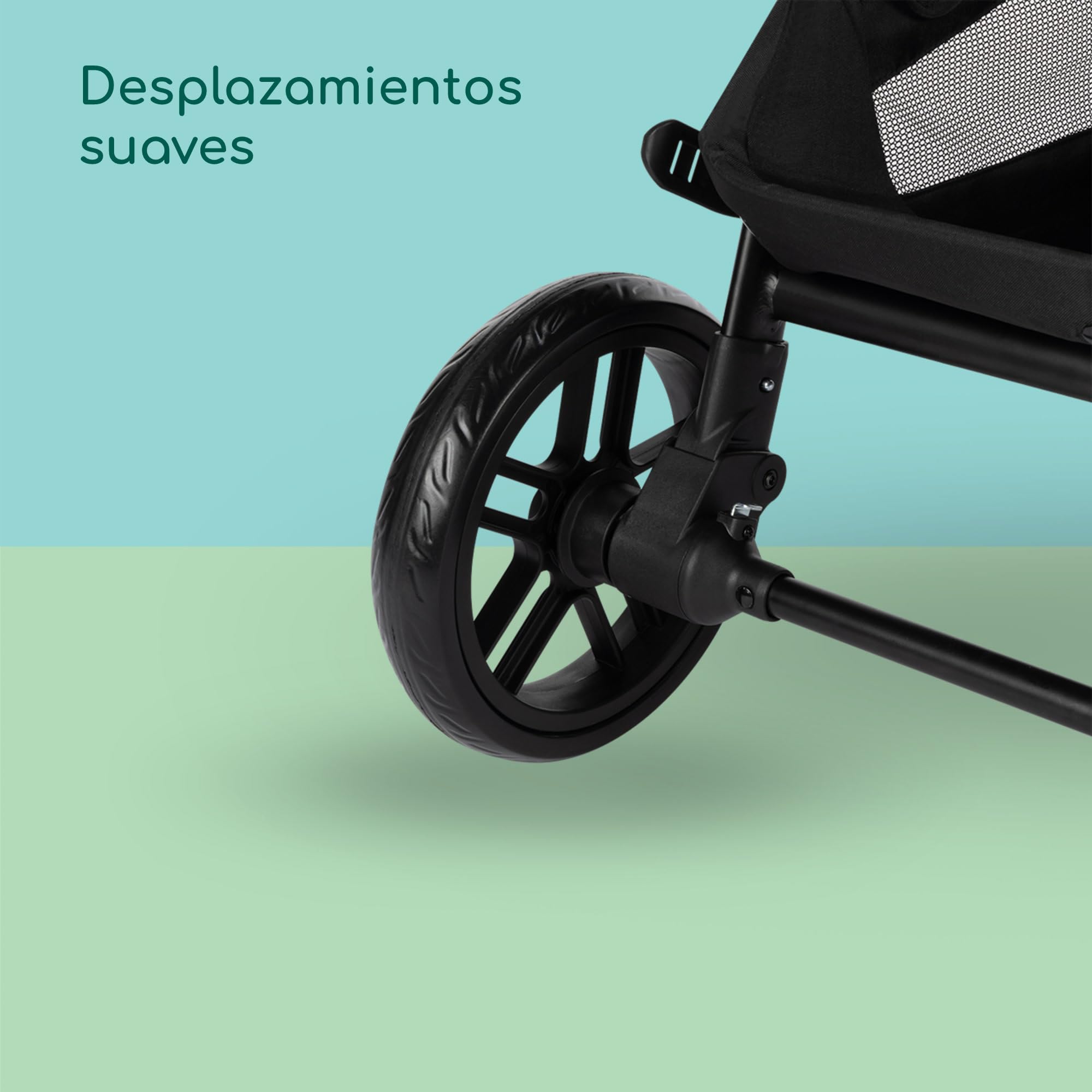 Bebeconfort Luvia Trio, Carrito bebé 3 en 1, 0-4 Años (0-22 kg), Cochecito, Silla coche, Capazo, Cierre Inteligente, Manillar Ajustable, Absorción de Impactos en Ruedas, Mineral Graphite