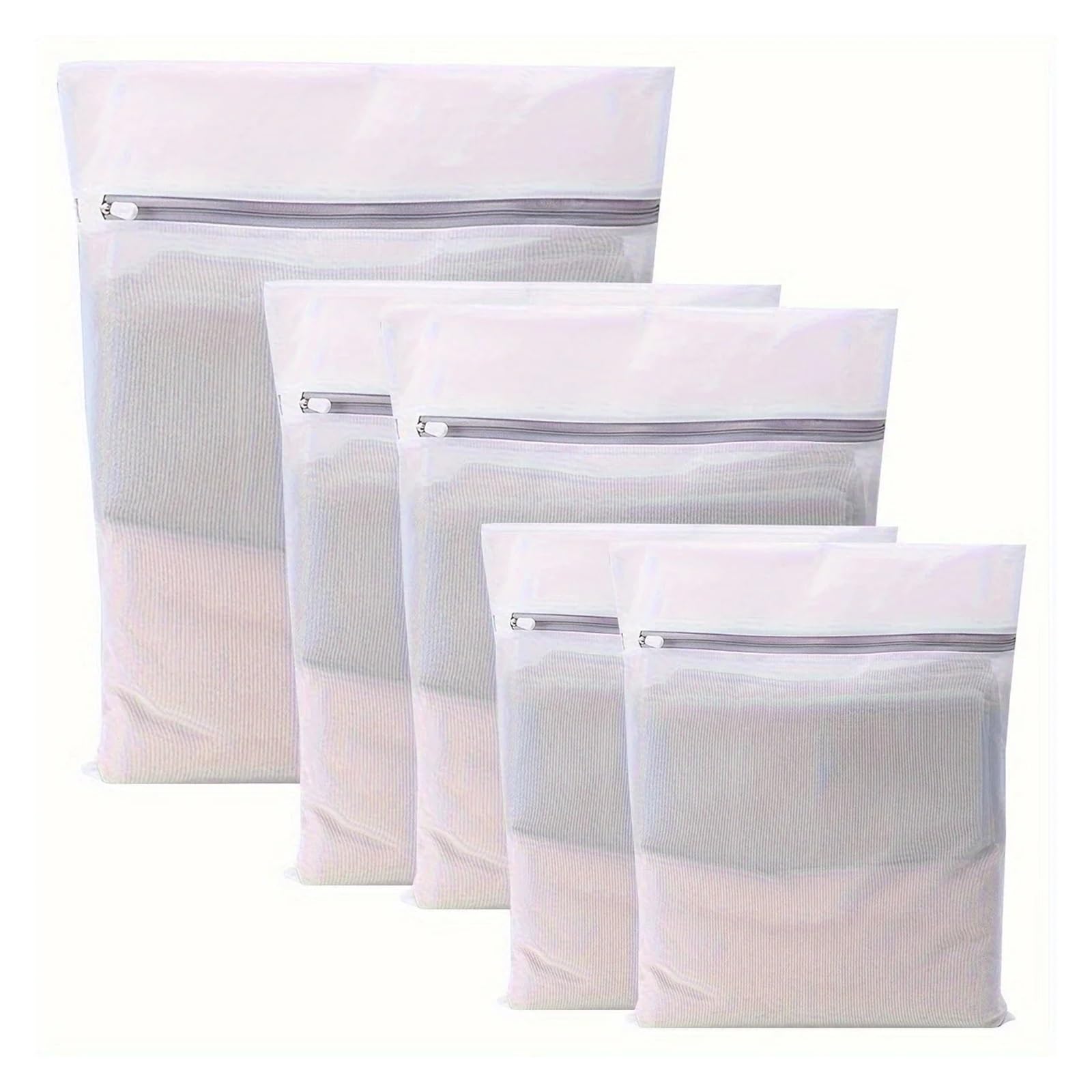 Zyayng One Color 10Pcs Mesh Laundry Bags, Wash, Structure With Strong Zipper, Suitable For Underwear, Delicate Clothes For Clothes