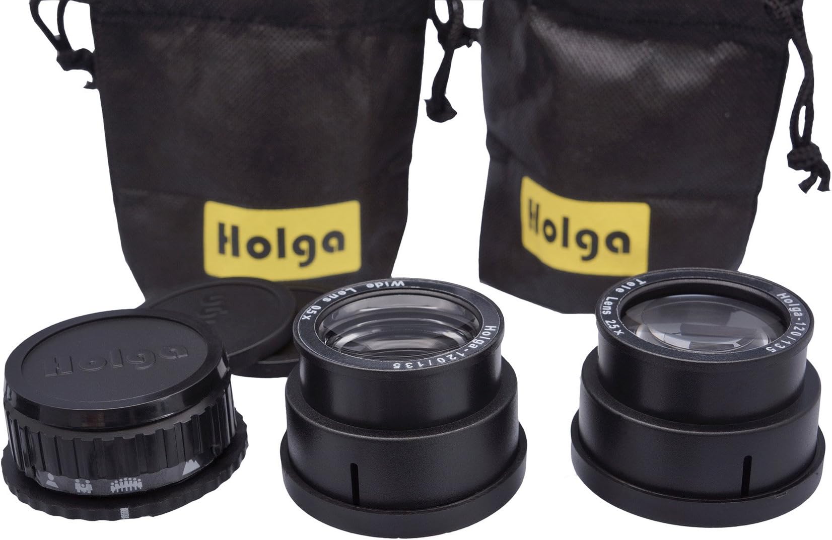 Holga Lens for Sony Alpha NEX-7 NEX-6 NEX-5R NEX-5N NEX-5 NEX-3N NEX-F3 NEX-C3 NEX-3 + Wide Angle + Tele Converters