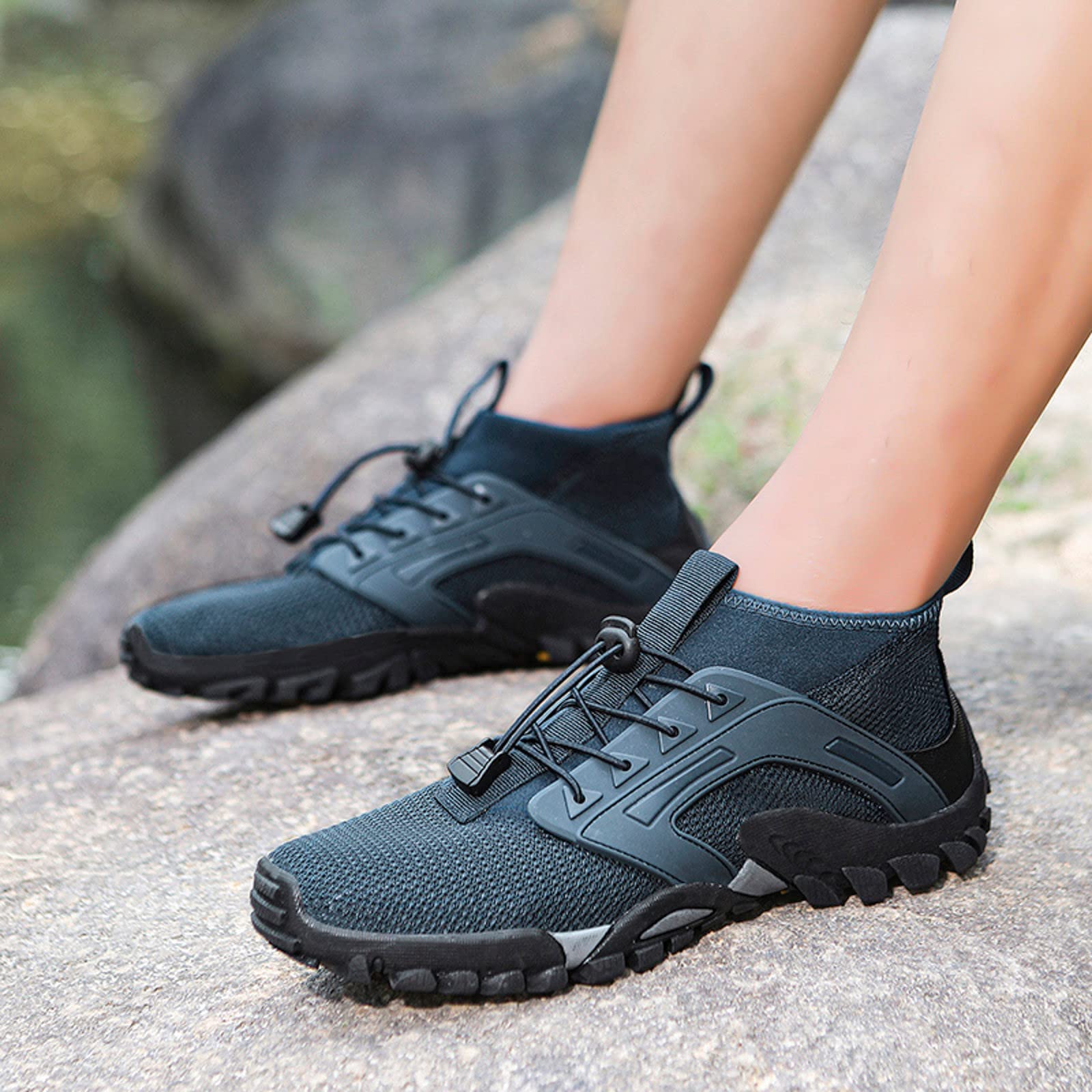 Wanderschuhe Herren Leicht Luftig - Trekkingschuhe Mesh Atmungsaktiv