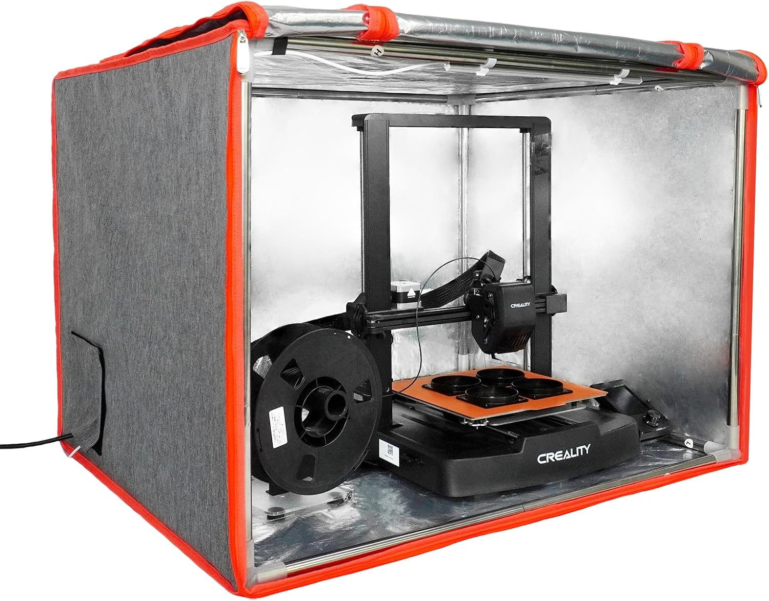Dual-Placement Resin 3D Printer Enclosure Cover Tent with Adjustable Ventilation Exhaust Fan kit Compatible with Creality Anycubic Elegoo Series Mars 5 Ultra, Photon Mono 4 Resin UV 3D Printer