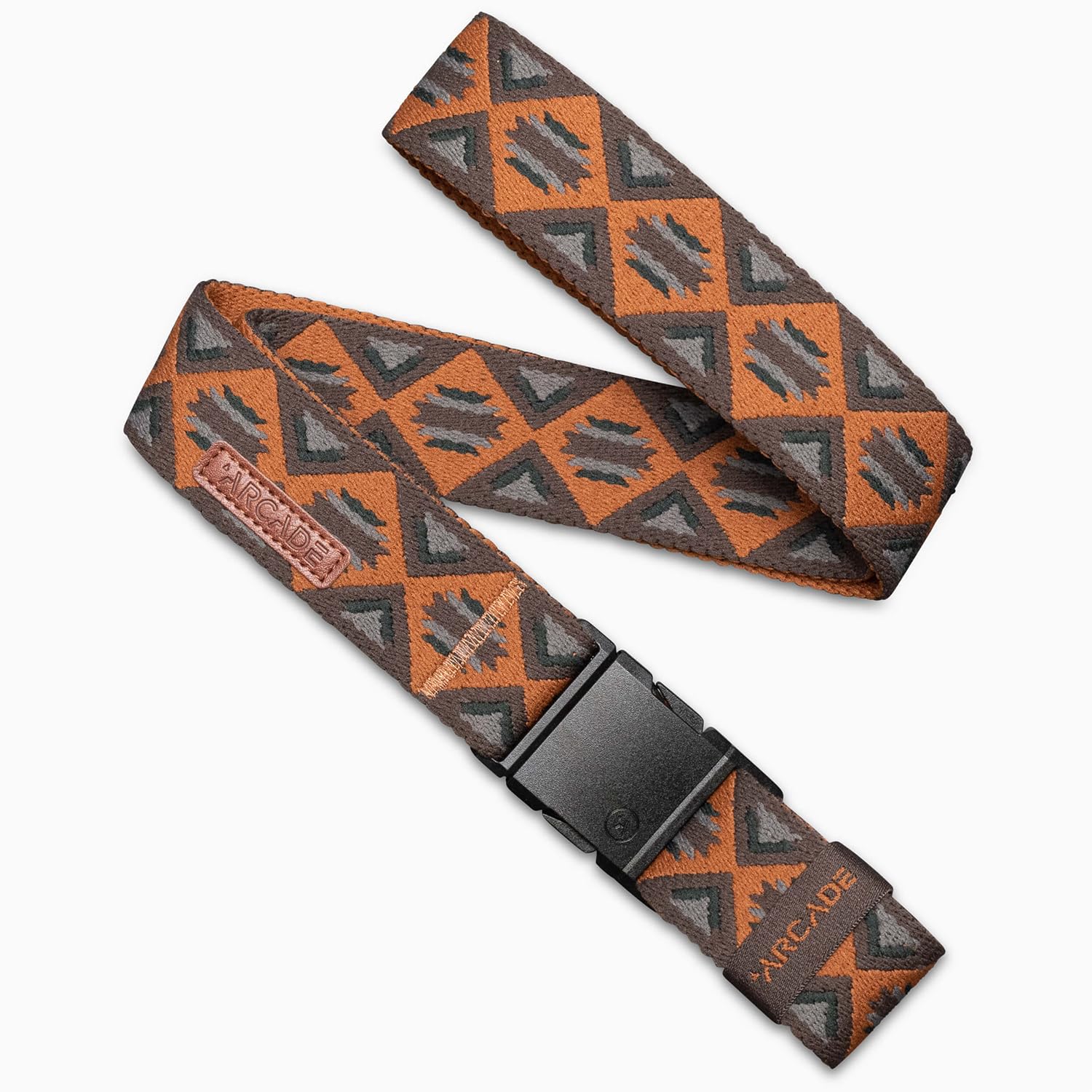 Arcade Creosote A2 Slim Stretch Belt - Bay/Med Brown, One Size